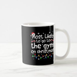 Mug Plus susceptible d'aller à la gym le jour de Noël