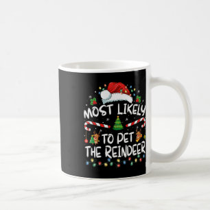 Mug Plus susceptible de caresser le renne drôle de Noë