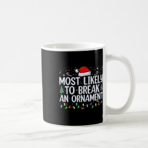 Mug Plus Susceptible de Casser un Ornement de Noël en