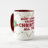 Mug Plus susceptible de célébrer Noël (Devant gauche)