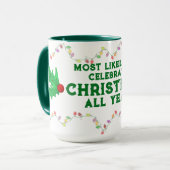 Mug Plus susceptible de célébrer Noël (Devant gauche)