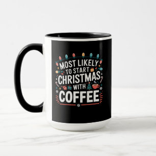 Mug Plus susceptible de commencer Noël avec une famill