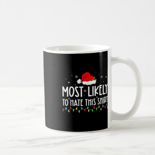 Mug Plus susceptible de détester ce pyjama de Noël en  (Droite)
