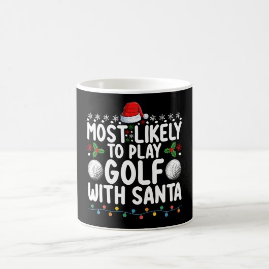 Mug Plus susceptible de jouer au golf avec Santa Noël (Centre)