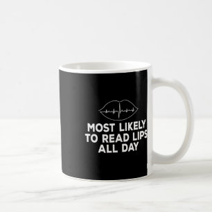 Mug Plus susceptible de lire les lèvres Sourd ASL pert