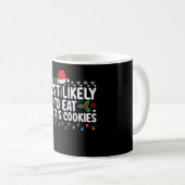 Mug Plus susceptible de manger les biscuits de Noël du (Devant droit)