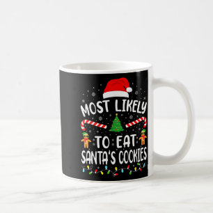 Mug Plus Susceptible De Manger Les Cookies De Santa En