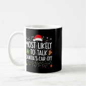 Mug Plus Susceptible de Parler l'Oreille de Santa à No (Gauche)