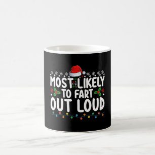 Mug Plus susceptible de péter à haute voix Noël Famill