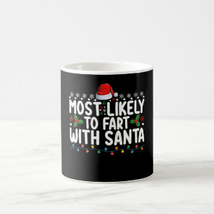 Mug Plus susceptible de péter avec le Père Noël en fam