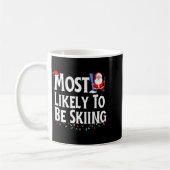 Mug Plus susceptible de skier Noël drôle (Gauche)