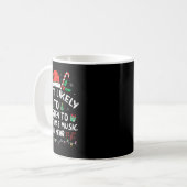 Mug Plus susceptible d'écouter de la musique de Noël t (Devant gauche)