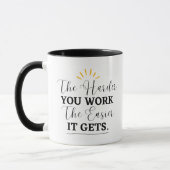 Mug Plus vous travaillez dur, plus il est facile d'obt (Gauche)