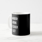 Mug Plus Vous Travaillez Dur Plus Vous Obtenez Motivat (Devant gauche)