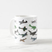 Mug Plusieurs avions 2ÈME GUERRE MONDIALE (Devant gauche)