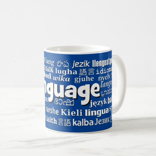 Mug Plusieurs langues (Devant droit)