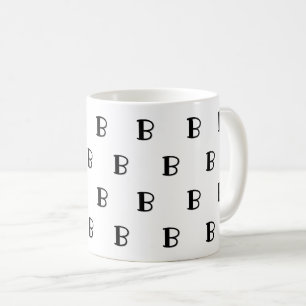 Mug Plusieurs Monogrammes Motif De Lettre Gras Personn