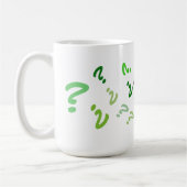 Mug - Plusieurs points de question verte (rév.) (Gauche)