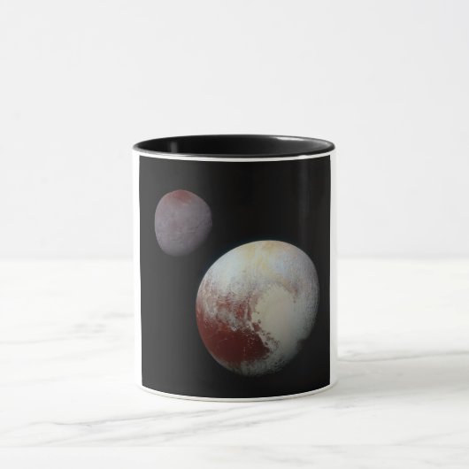 Mug Pluton et Charon 9e ou système solaire Planète nai (Centre)