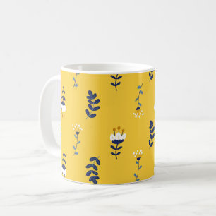 Mug Plutôt Chic Jaune Motif Floral