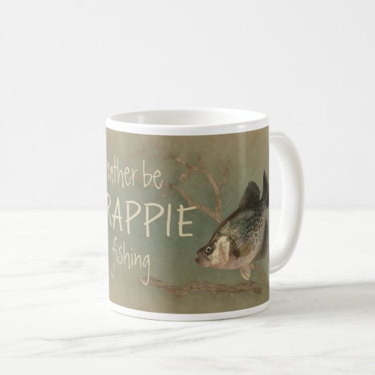 Mug Plutôt être Crappie Fishing (Devant droit)