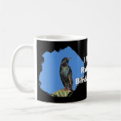 Mug Plutôt Être Oiseau regarder Starling Photo Oiseau (Gauche)