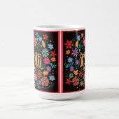 Mug Plutôt Floral Noir Inspiré Grateful (Centre)