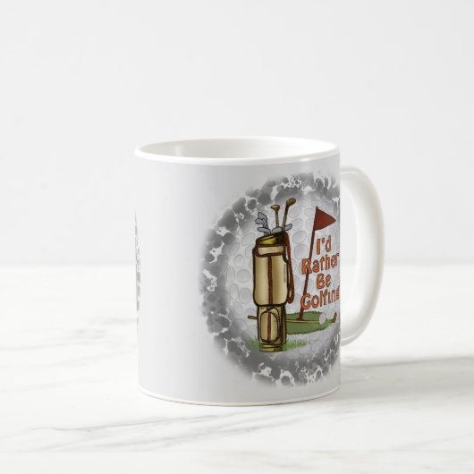Mug Plutôt jouer au golf (Devant droit)