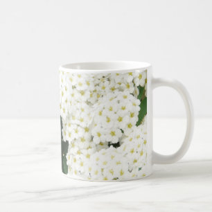 Mug Plutôt Neutre Arbustes De Mer Blanche Florales Par