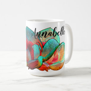 Mug Plutôt nombreuses couleurs fleur magnolia personna