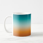 Mug Plutôt Ombre Sunny Orange & Turquoise Blue Gradien (Gauche)