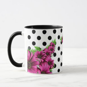 Mug Plutôt Rose Fleurs Polka Dot