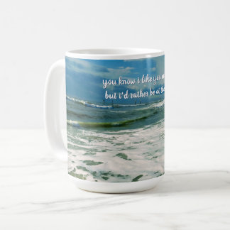 Mug Plutôt Sur La Plage | Texte personnalisé
