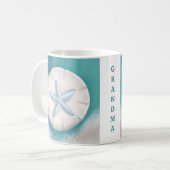 Mug Plutôt Turquoise Plage Personnalisée de Starfish (Devant gauche)