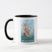 Mug Plymouth, MassachusettsVue du Mayflower (Gauche)