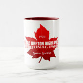 Mug PN des Hautes-Terres-du-Cap-Breton (feuille d'érab (Centre)
