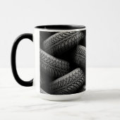 Mug Pneus de voiture noir (Gauche)
