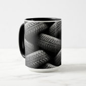 Mug Pneus de voiture noir (Devant gauche)