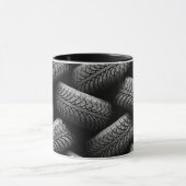 Mug Pneus de voiture noir (Centre)