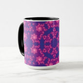 Mug Pneus ronds Mandela roses et violets (Devant gauche)