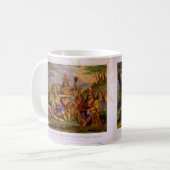 Mug Pocahontas sauvant la vie de capitaine John Smith (Devant gauche)