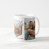Mug Poche florale "Restez en forme" (Devant droit)