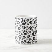 Mug Poches de chien noir et blanc Poka Dot (Centre)