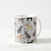 Mug Poches et os Pitbulles (Devant droit)