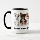 Mug Poches super mignonnes pleines de chiots (Gauche)