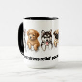 Mug Poches super mignonnes pleines de chiots (Devant gauche)