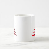 Mug Pochoir d'arbre de Noël rouge (Centre)