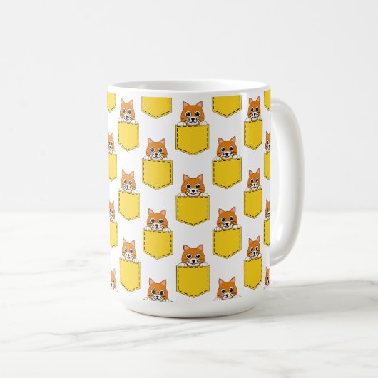 Mug Pocket Pet Cat Motif (Devant droit)