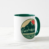Mug Pocono Mountains Pennsylvanie Randonnée coucher de (Devant droit)