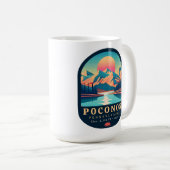Mug Pocono Mountains Pennsylvanie Souvenirs Vintages (Devant droit)